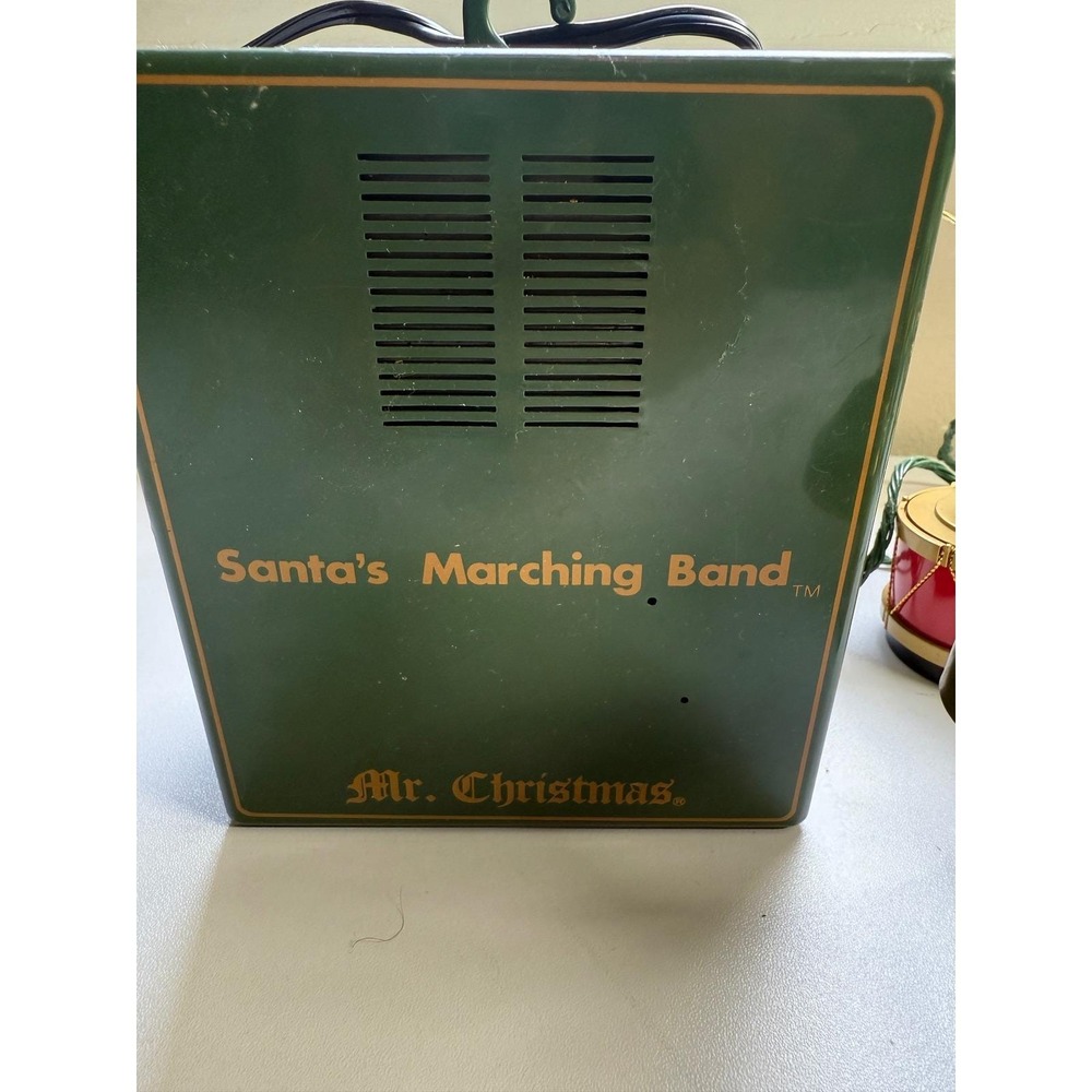 VTG 90s Mr Christmas Santas Marching Band Musical Bell Set 8 Figures. Works. - Picture 4 of 8